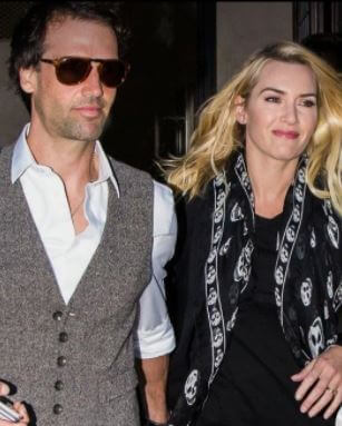 Edward Abel Smith with his wife Kate Winslet at an event.